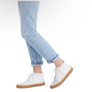 NIB Madewell Sidewalk High-Top Sneakers in Recycled Canvas Eco-Friendly